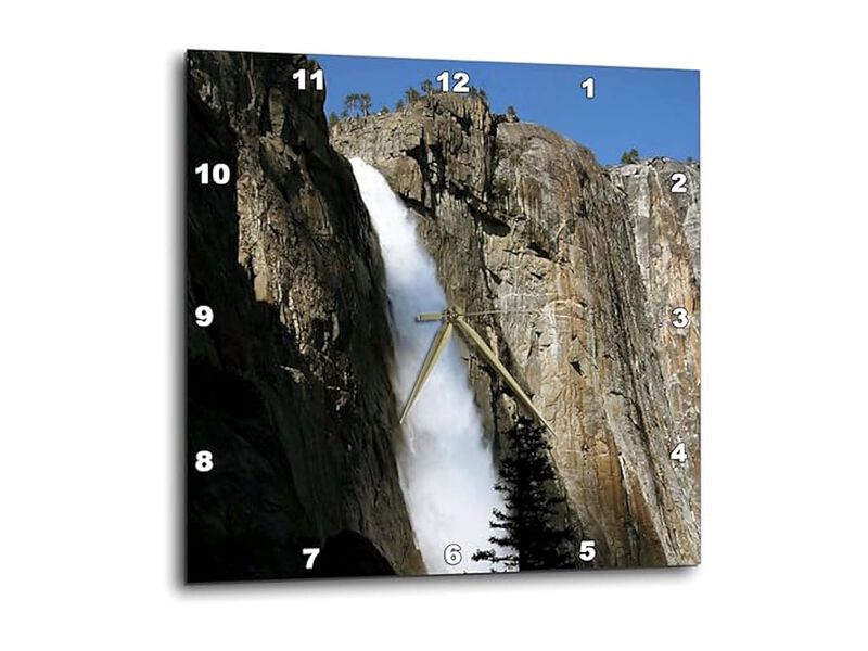 Upper Yosemite Falls Wall Clock 10 Inch Home Decor image number 0