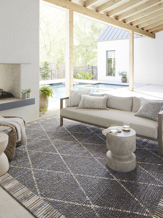 Rainier RAI09 Slate/Multi 3'11" x 5'11" Rug