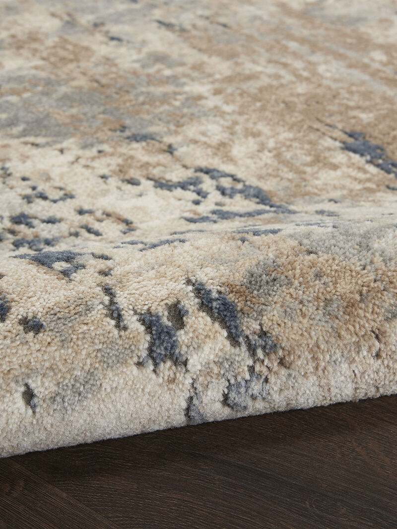 Quarry QUA01 Beige/Gray 6' x 9' Rug