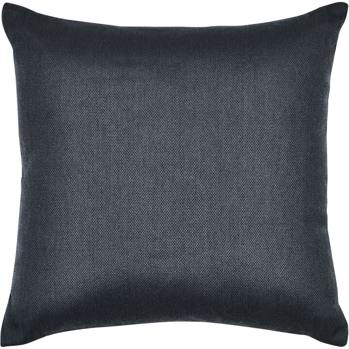 22" Charcoal Gray Solid Square Outdoor Patio Throw Pillow