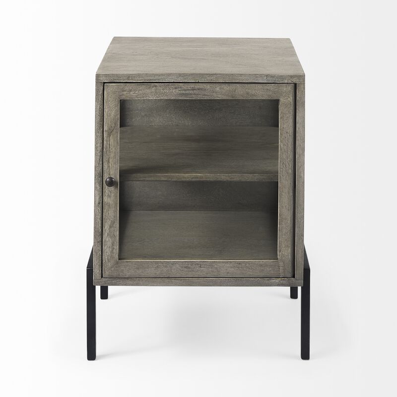 Solid Wood Square Accent Table with Sturdy Legs, Ideal for Small Spaces