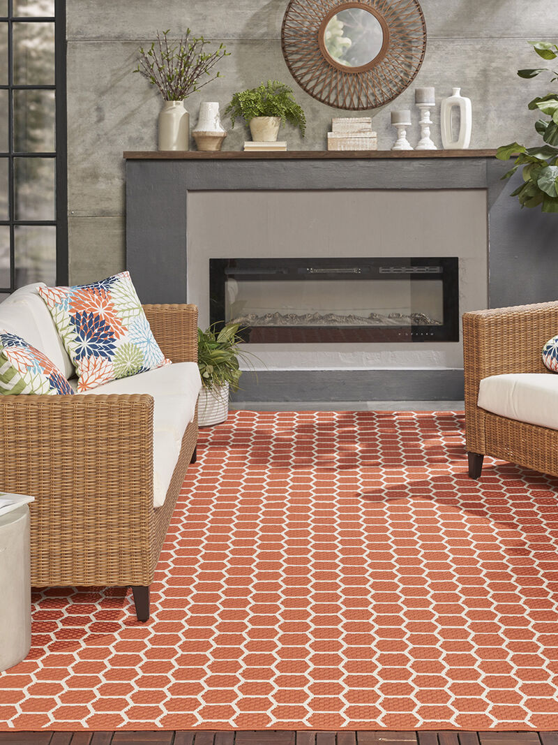 Twist Reversible TWS01 Coral 9' x 12' Rug