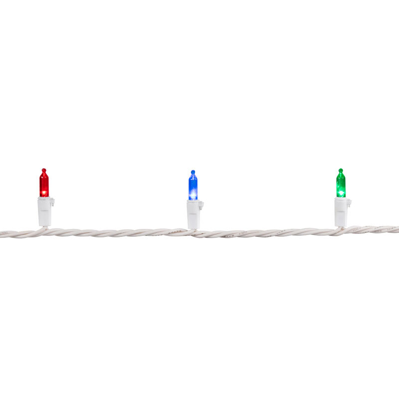35-Count Multi-Color LED Mini Christmas Light Set 11.25ft White Wire image number 6