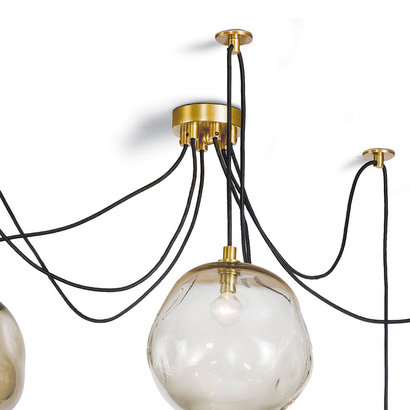 Small Molten Spider With Smoke Glass