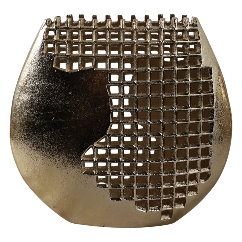 11x10 Partial Mesh Metal Vase image number 3