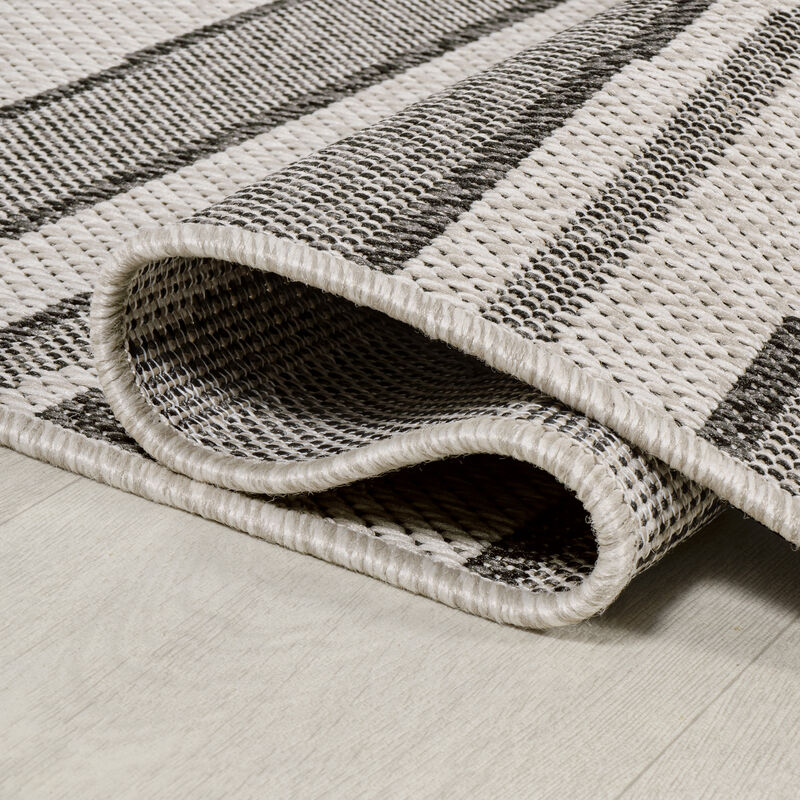 Castara Wavy Stripe Modern Indoor/Outdoor Area Rug