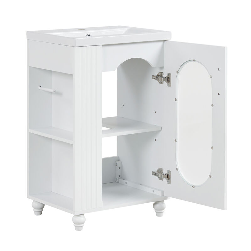 Merax Modern Bathroom Vanity Cabinet with Sink
