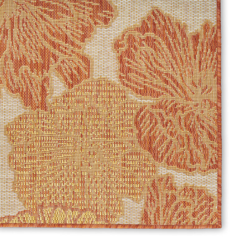 HomeRoots Floral Indoor Outdoor Area Rug image number 2