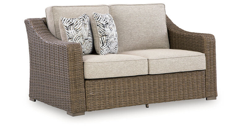 Revare Beach Outdoor Loveseat with Cushion image number 2