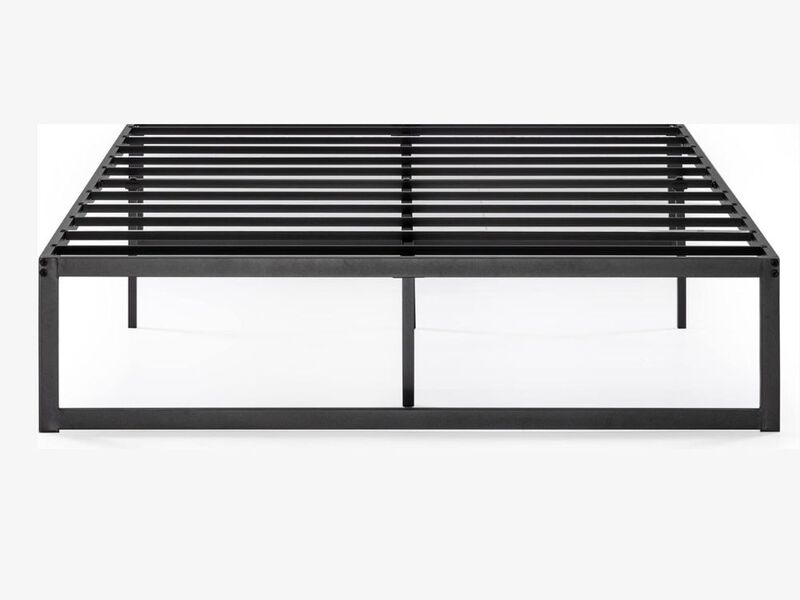 Abel Metal Platform Bed Frame, Mattress Foundation With Steel Slat Support, No Box Spring Needed, Easy Assembly, Queen