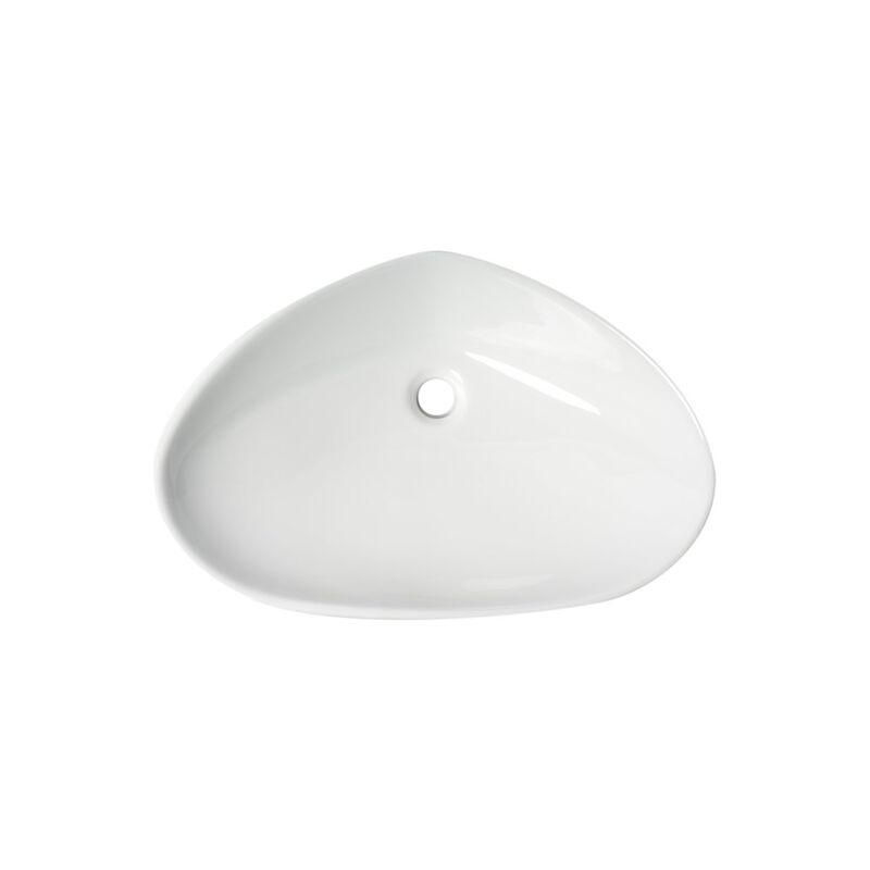 ALFI brand White 23 Fancy Above Mount Ceramic Sink