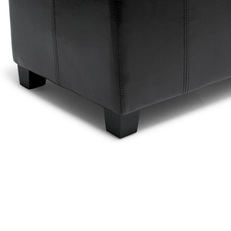 Simpli Home Dover Storage Ottoman Bench image number 6