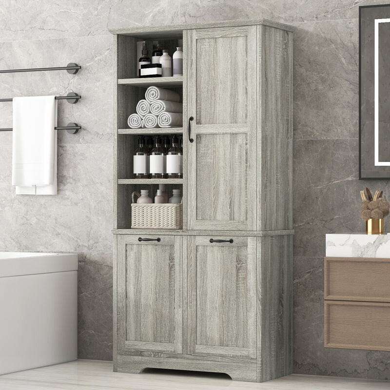 Merax Bathroom Storage Cabinet with Doors and Drawers