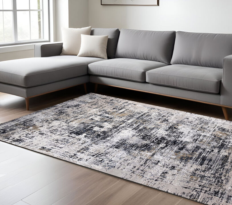HomeRoots Abstract Area Rug