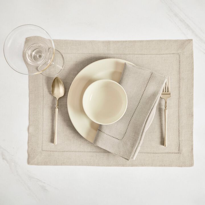 Linen Dinner Napkins - Sonoma Hemstitch