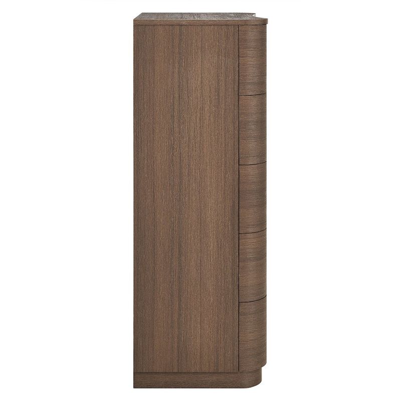 Mirae 5-Drawer Curved Dresser Chest of Drawers image number 3