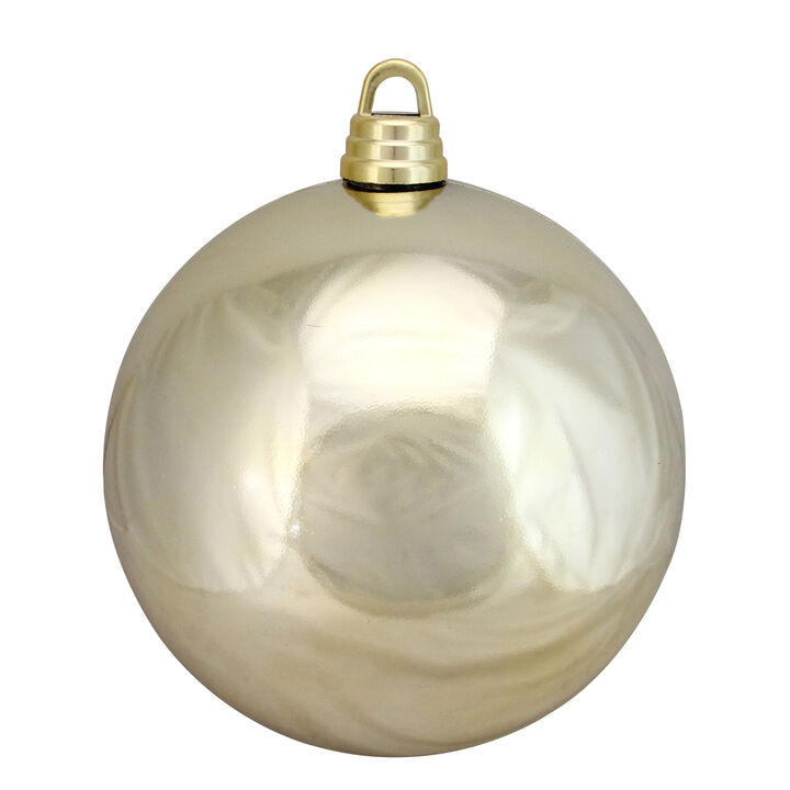 Champagne Shatterproof Shiny Commercial Sized Christmas Ball Ornament 12" (300mm)
