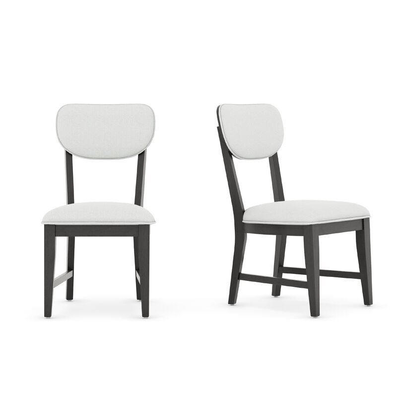 COLAMY PURA Solid Wood Dining Chair with OEKO-TEX&reg; Fabric image number 0