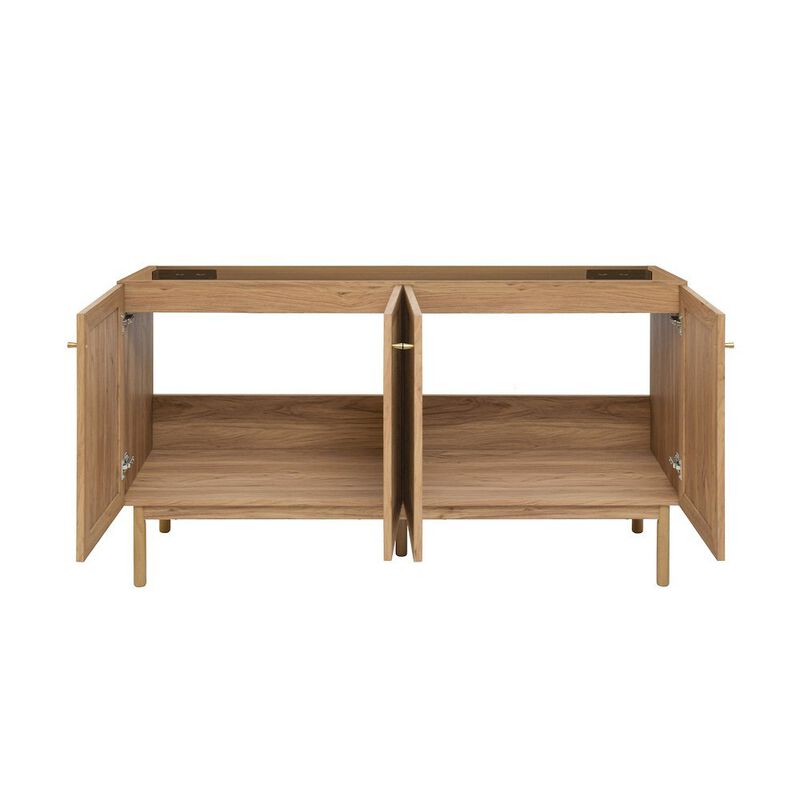 Classe 60" Bathroom Vanity in Oak-Cabinet Only image number 3