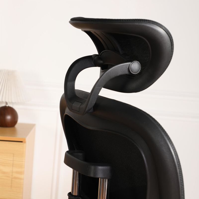 500LBS Big and Tall Office Chair Mesh Breathable,Gaming Chair with Adjustable Backrest Height image number 4
