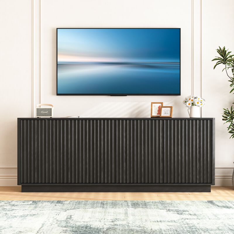 Kiple  Modern Fluted Sideboard Buffet Cabinet image number 1