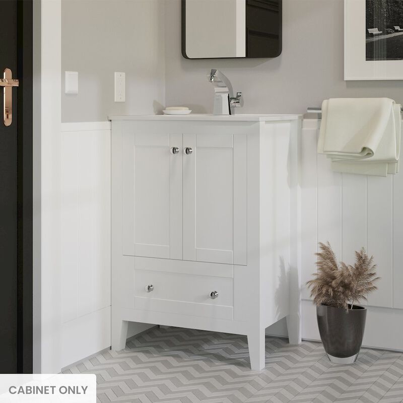 Cannes 24 Bathroom Vanity Cabinet Only (SM-BV412) image number 1