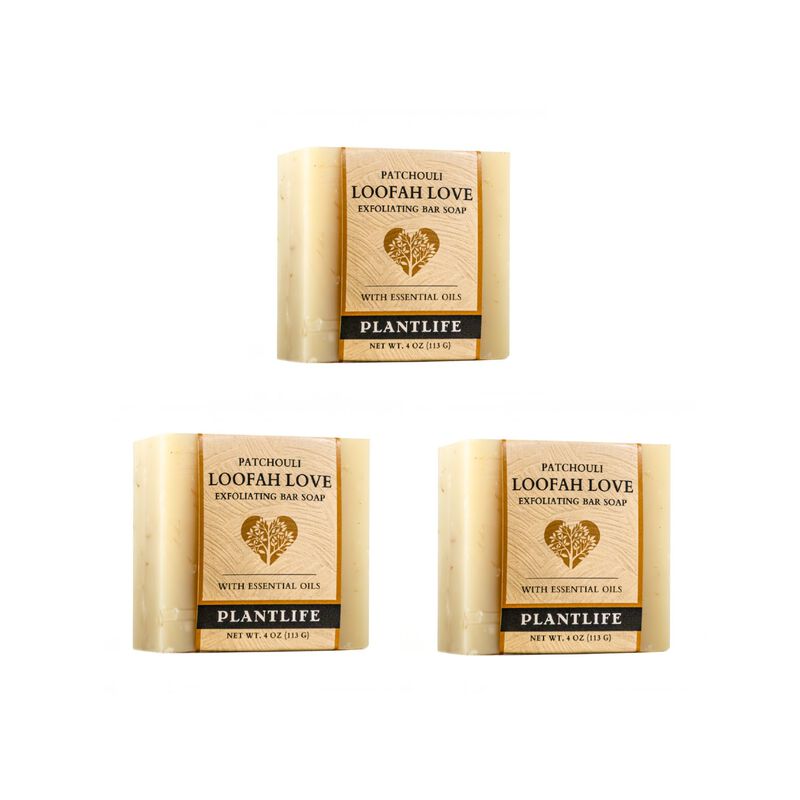 Plantlife Bar Soap - Loofah Love Patchouli 3 Pack image number 2
