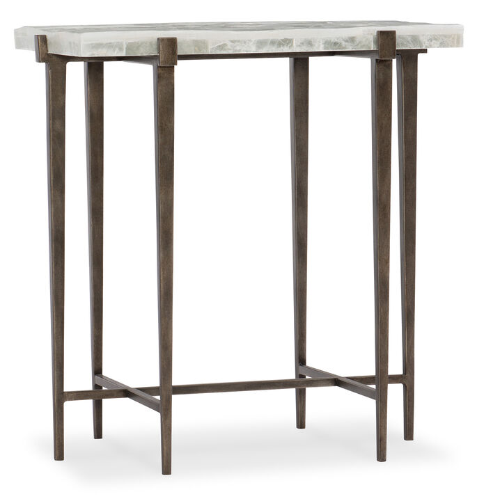 Melange Bellis Accent Table in Cream