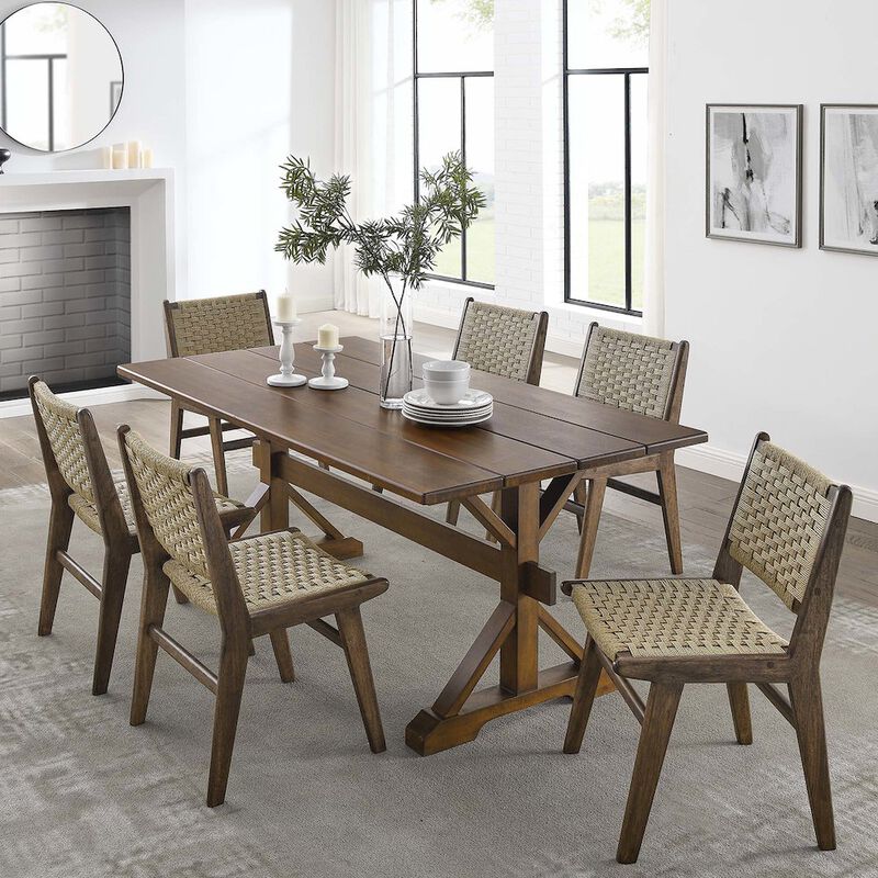 Windchime 71" Wood Dining Table image number 7