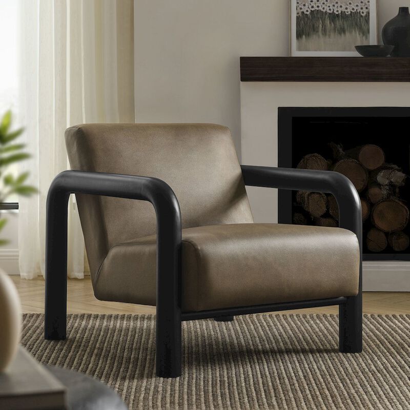 Sereno Vegan Leather Accent Chair image number 7