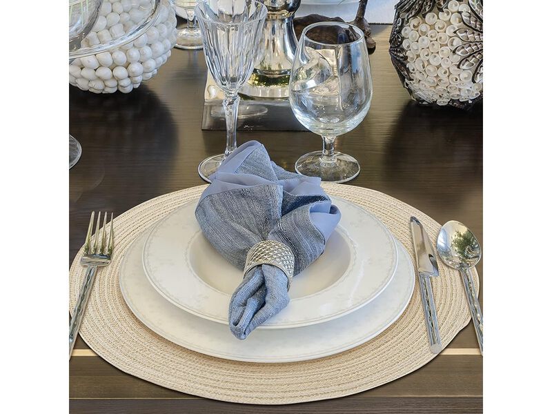 Boho Table Runners and Boho Round Placemats Splicing Woven Macrame image number 3