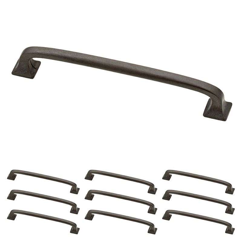 Franklin Brass Lombard (10-Pack) Cabinet Handles 5-1/16"" Soft Iron Cabinet Pulls Handles for Cabinets and Drawers Cabinet Hardw