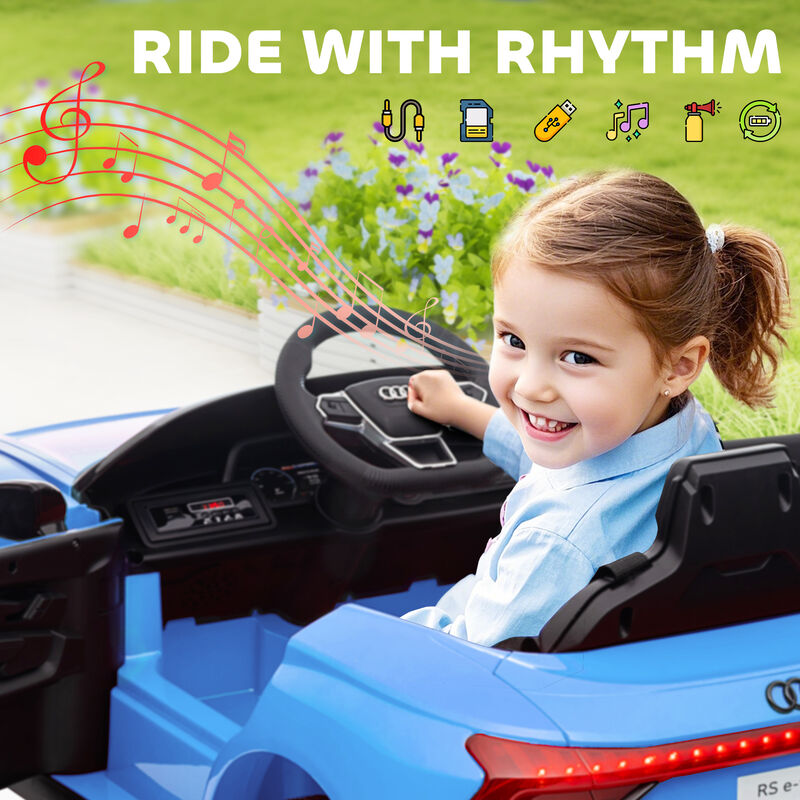 BreeBe Audi RS e-tron GT 12V Ride On Car for Kids with Parent Remote image number 7