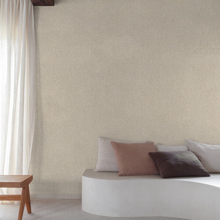 Surfaces Stone plain Beige Wallpaper SF1103