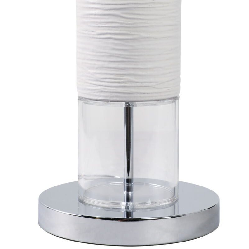 27" Ceramic Table Lamp, White image number 4