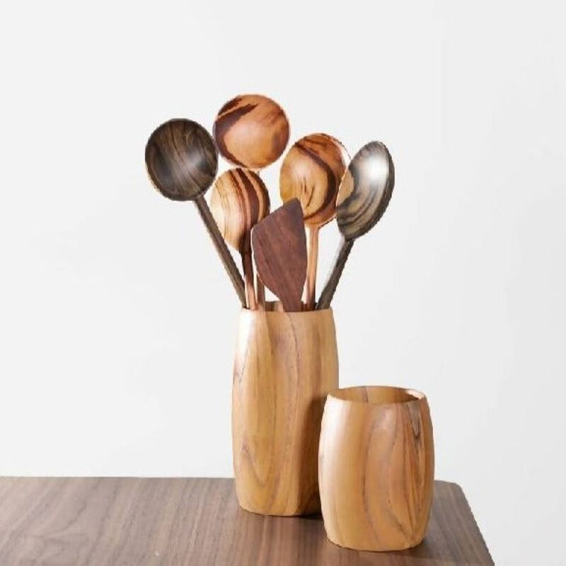 Teak Utensil Holder image number 1