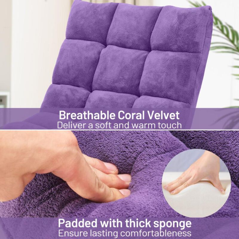 Hivvago 14-Position Adjustable Cushioned Floor Chair