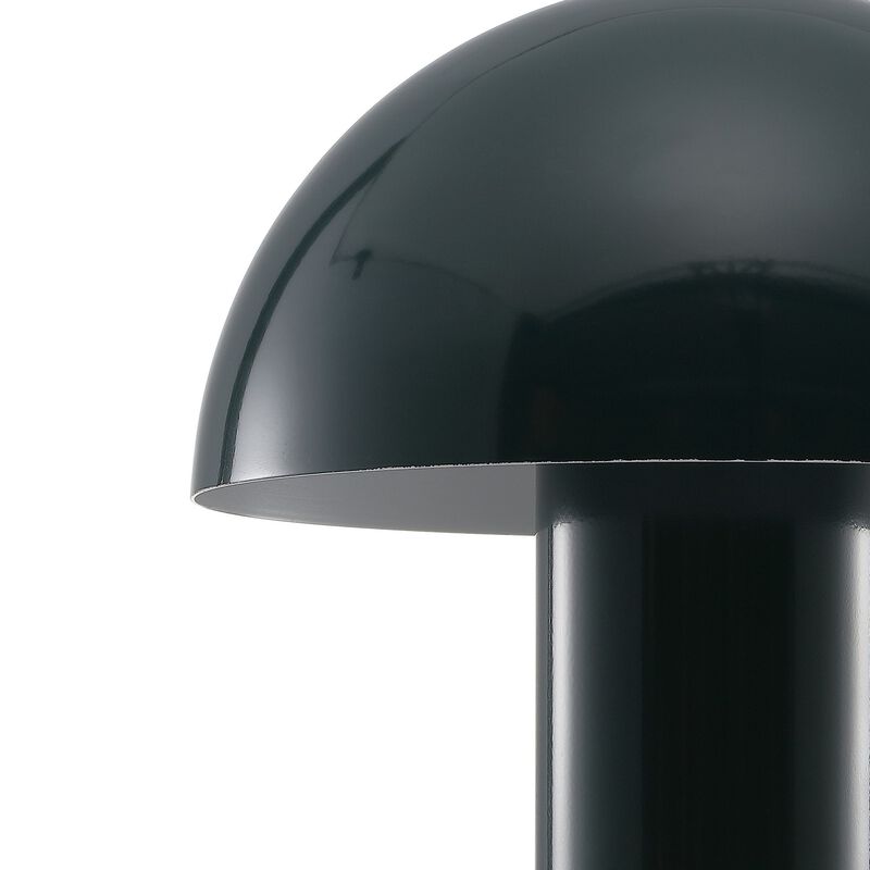 Boletus Contemporary Bohemian Rechargeablecordless Iron Integrated LED Mushroom Table Lamp