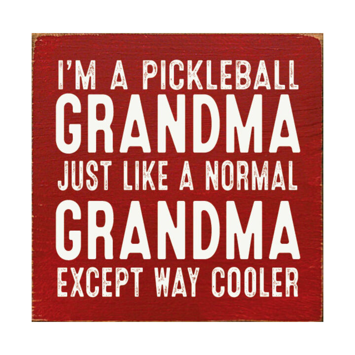 Pickleball Grandma Wooden Sign Funny Pickleball Wall Decor Gift