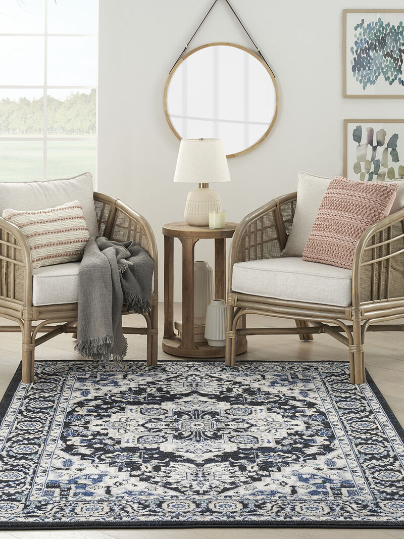 Passion PSN33 Black/Ivory 8' x 10' Rug