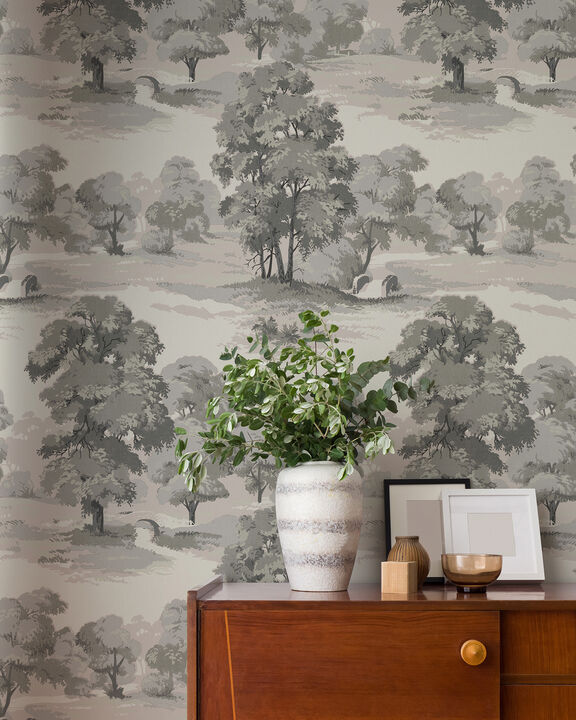Sherwood Grey Glade Wallpaper