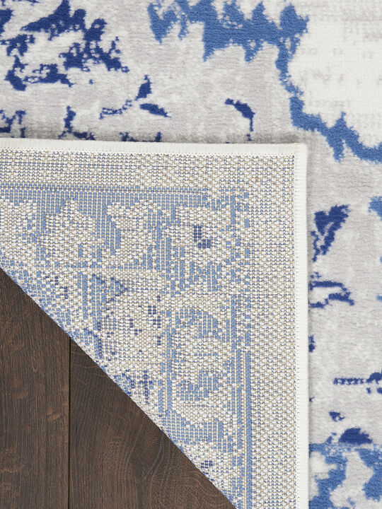 Whimsicle WHS14 Ivory/Blue 3' x 5' Rug