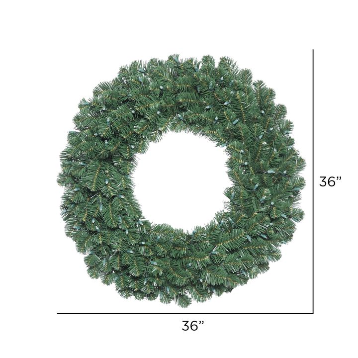 Vickerman 36" Oregon Fir Double Door Artificial Christmas Wreath, Unlit - Faux Fir Christmas Wreath - Indoor Seasonal Home Wall Decor