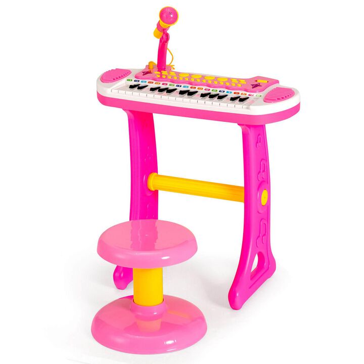 Toddler’s 31-Key Keyboard Piano with Mic – Educational Music Toy for Ages 3 Years and Up
