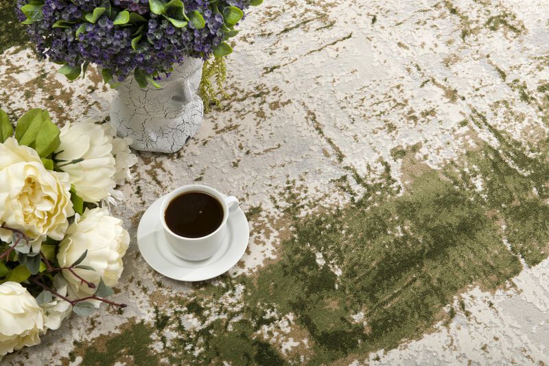 Rug Branch Silvan Contemporary Abstract Green Beige Indoor Area Rug
