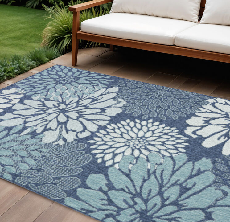 HomeRoots Floral Indoor Outdoor Area Rug