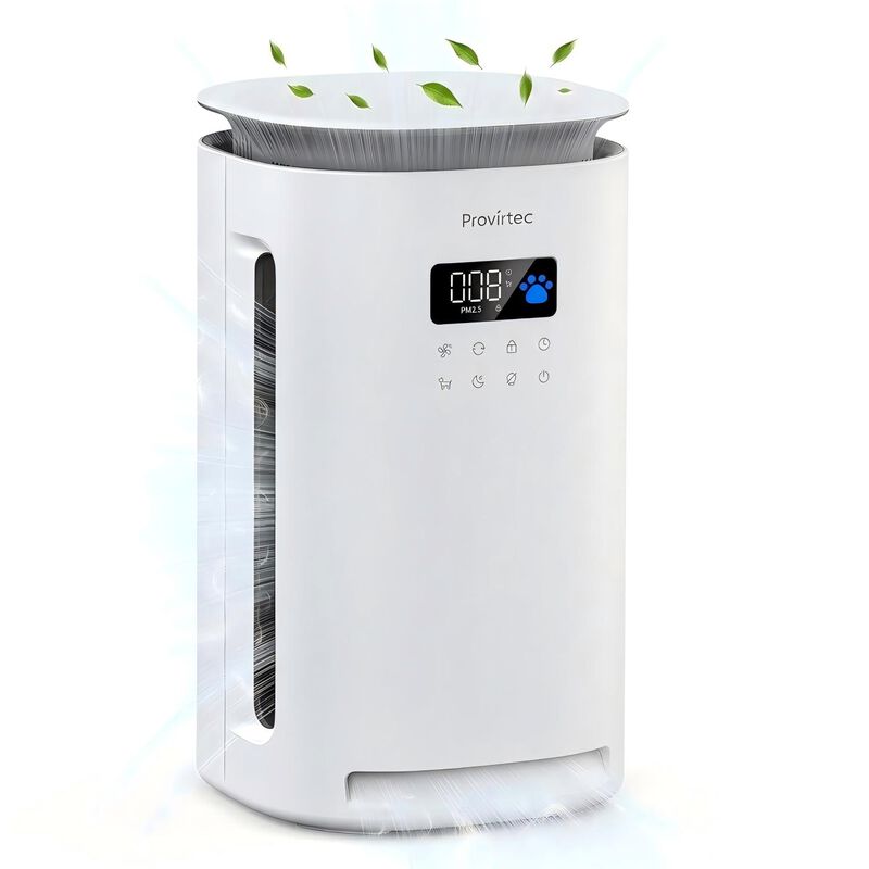 Provirtec Pawtent Pro Pet Air Purifier, Up To 2500 Sq.Ft, End Floating Pet Hair & Dander Allergies, 2-Year Filter Life, Auto/Sleep Mode for Pets image number 0