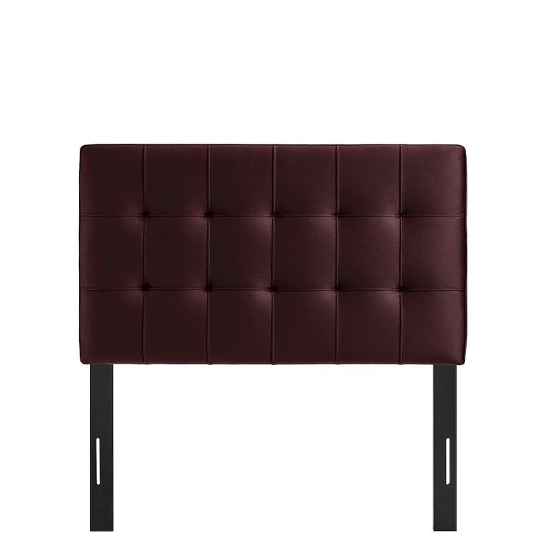 Lily Stain-Resistant Performance Velvet Twin Size Headboard image number 4