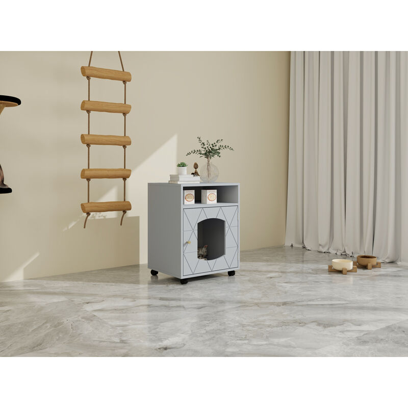 Pet house, Hidden Cat Home Side Table, Suitable for bedroom, living room, study and other spaces