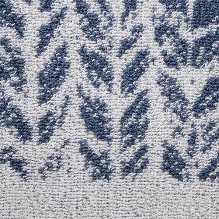SKL Home Distressed Leaves Hand Towels - Set of 2 - 16x26", Denim Blue